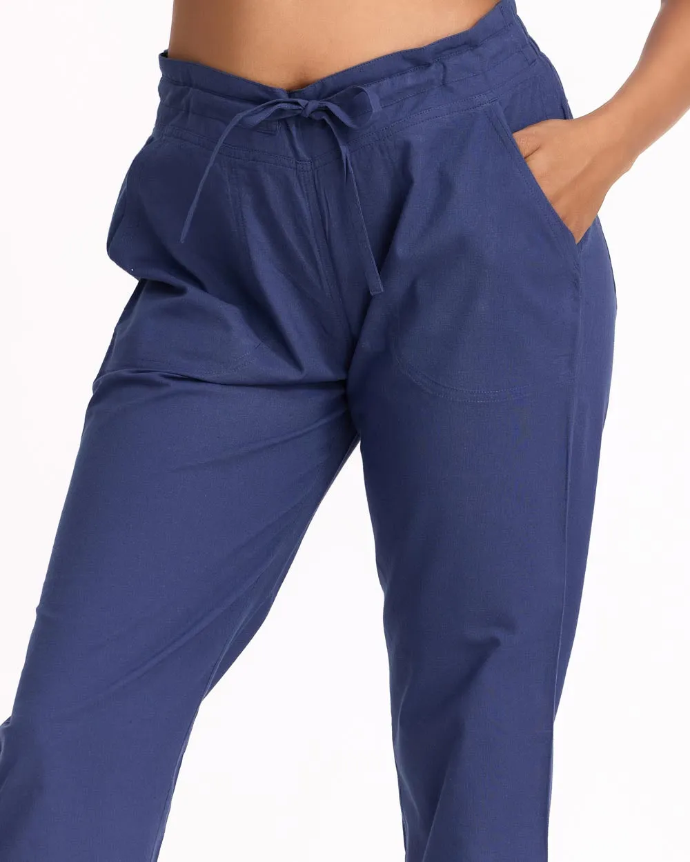 Women Straight Pants - Blue