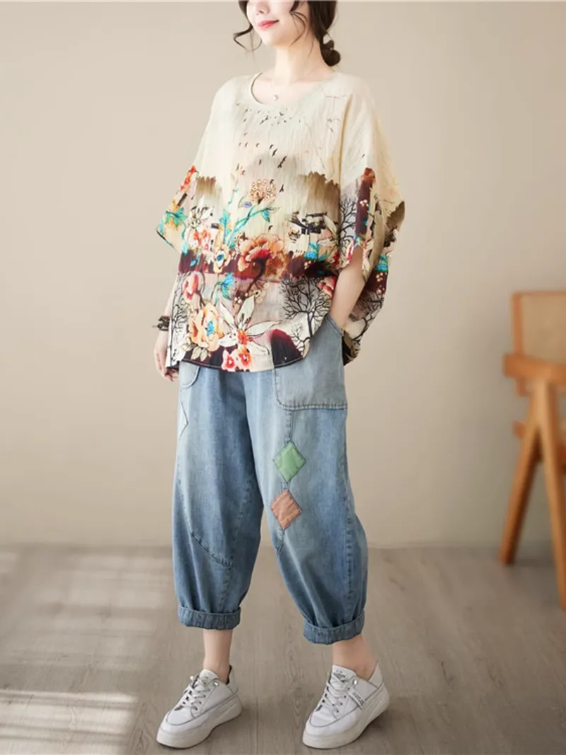 Women's Elevate your style Botanical Floral Tops