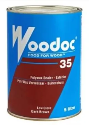 Woodoc 35 Exterior Low Gloss Polywax Sealer - Dark Brown